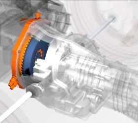 Shadow Drive hybrid motor placement